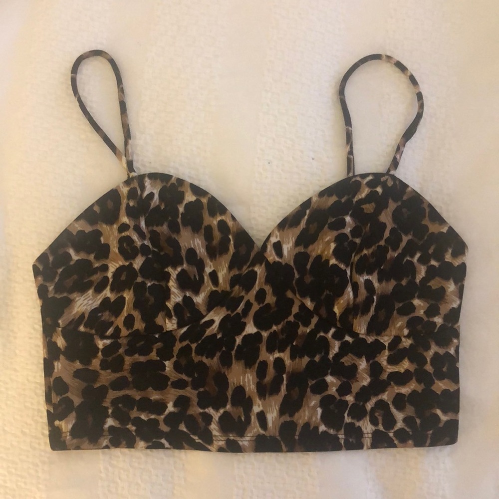 ANGL | Cheetah Crop Top | Large